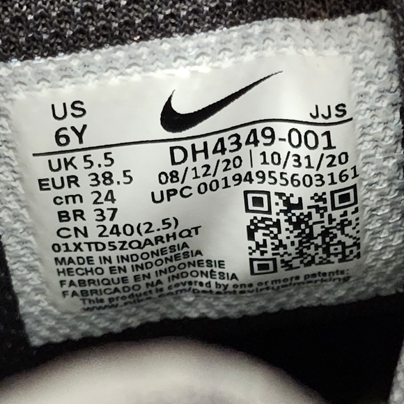 Nike Air Max 90 GS Dark Smoke White DH4349 001 Kids Shoes Youth NEWUS Size 6Y - Picture 11 of 11